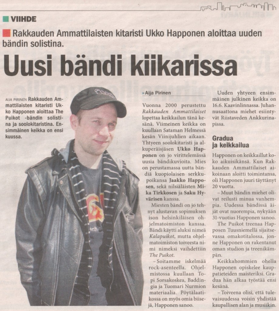 The Puikot kaupunkilehti small 19.5.2012
